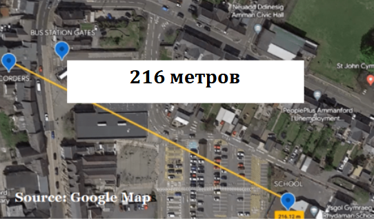Карта, показывающая расположение школы
